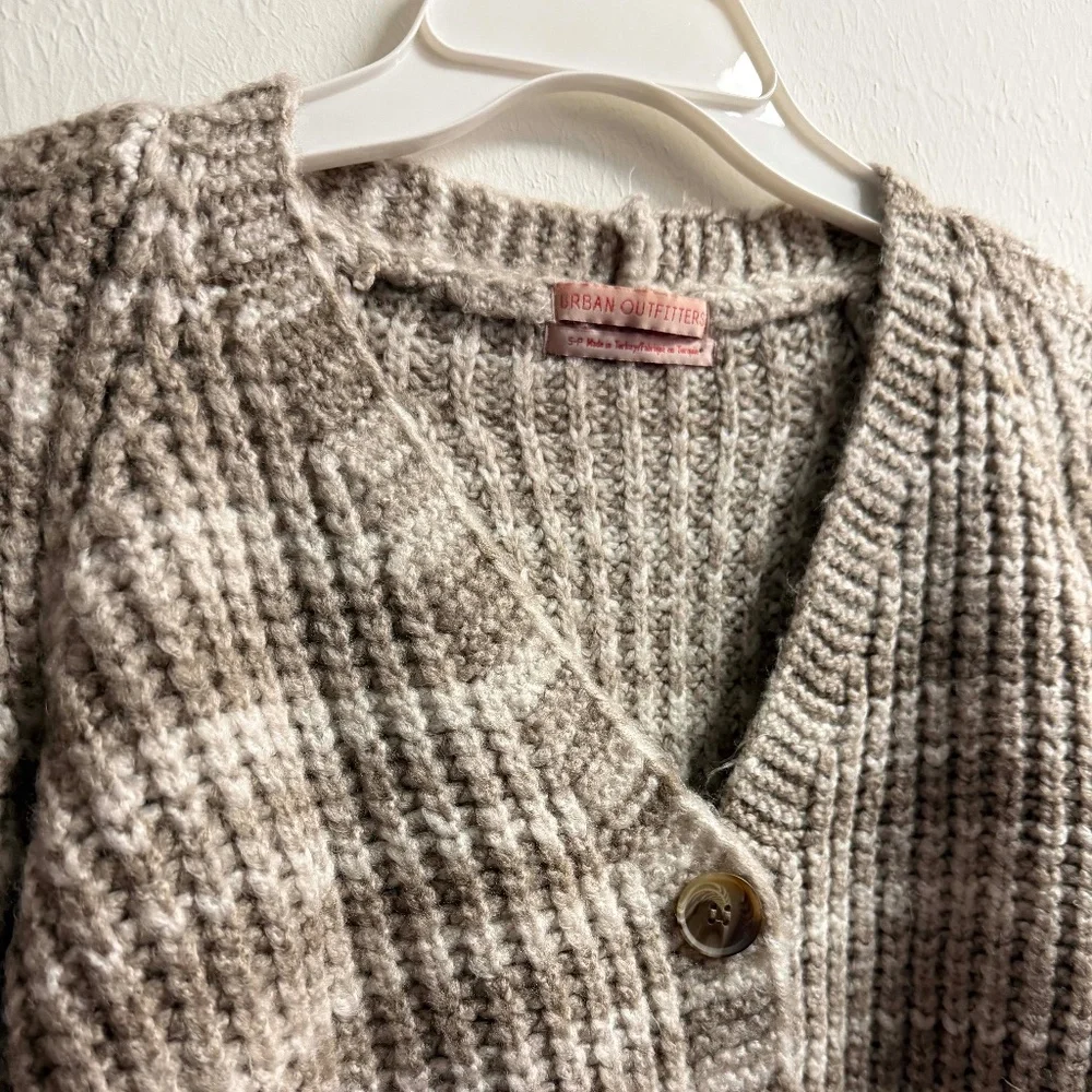 Women's Urban Outfitters Striped Crop Cardigan Sweater, Small-P, EUC - Picture 2 of 8